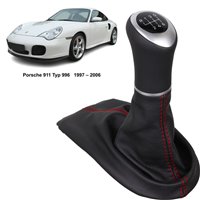 Porsche 911 996 pommeau de vitesse soufflet cuir Alcantara