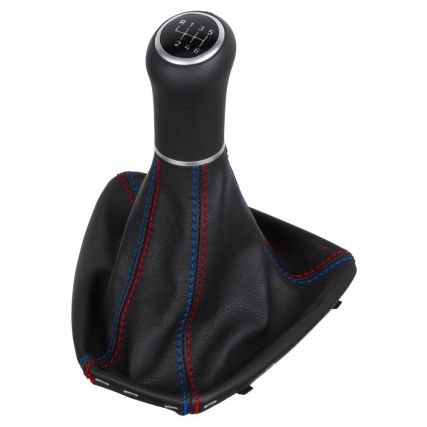 BMW E87 E81 E82 E88 Serie 1 pomo de la palanca de cambios de cuero funda marco de montaje