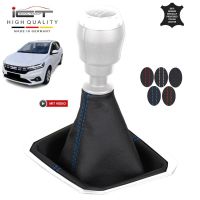 Dacia Sandero 3 DJF Logan Renault Taliant pomo de la palanca de cambios Alcantara cuero funda