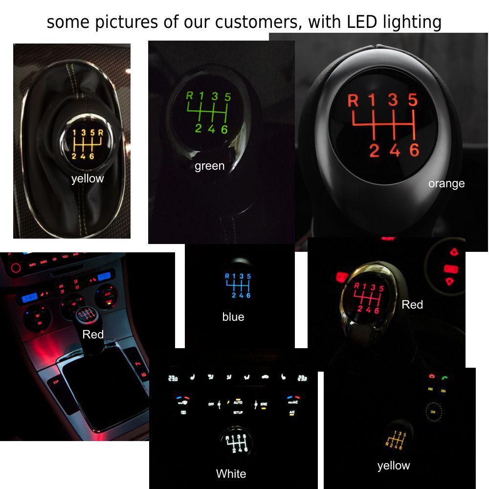 Pommeau De Levier De Vitesse Cuir LED ICT Pour Audi A4 B5 8D Facelift 1999-2001 - Neuf