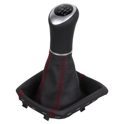 Skoda Kamiq Scala Schaltknauf Schaltsack leder schaltmanschette mit rahmen