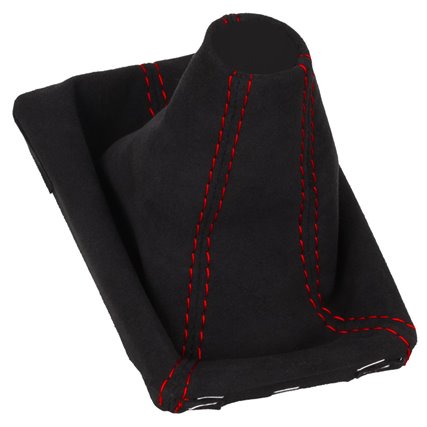 Porsche Macan Typ 95B Soufflet de levier de vitesse,  couture Alcantara rouge