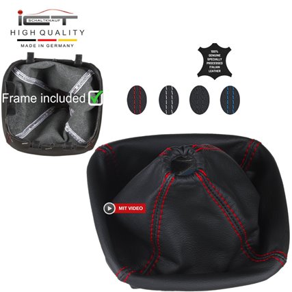 Ford Transit MK7 (2006–2014) shift gear knob boot gaiter cover Alcantara leather