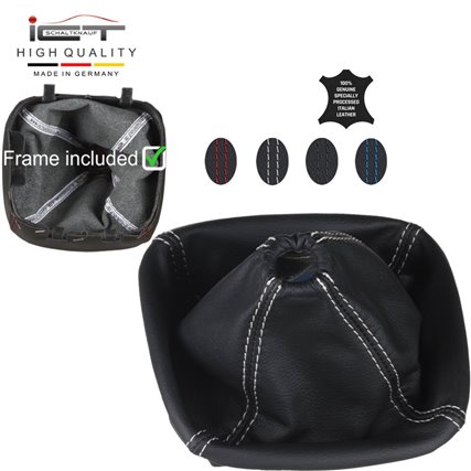 Ford Transit MK7 (2006–2014) pomo de la palanca de cambios de cuero funda marco de montaje