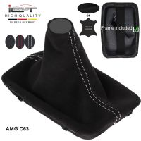 Mercedes W204 AMG C63 (2012-2015) Schaltknauf Schaltsack leder schaltmanschette mit rahmen