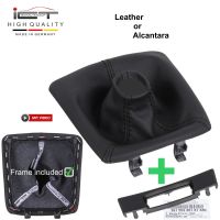 Porsche PDK Boxster Cayman Spyder 718 911 991 981 pomo de la palanca de cambios de cuero funda marco de montaje