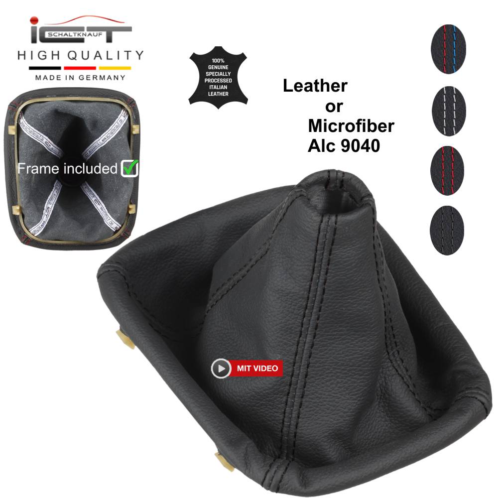 BMW E32 E34 1986 – 1996 pommeau de vitesse soufflet cuir Alcantara