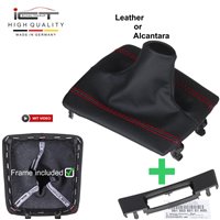 Porsche PDK Boxster Cayman Spyder 718 911 991 981 982 pomo de la palanca de cambios de cuero funda marco de montaje