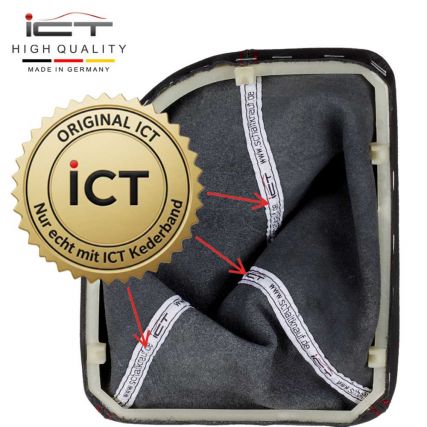 ict pomo de la palanca de cambios con costuras grises Porsche Boxster 718 981 Cayman 982 Spyder S GTS T550 (2013-)