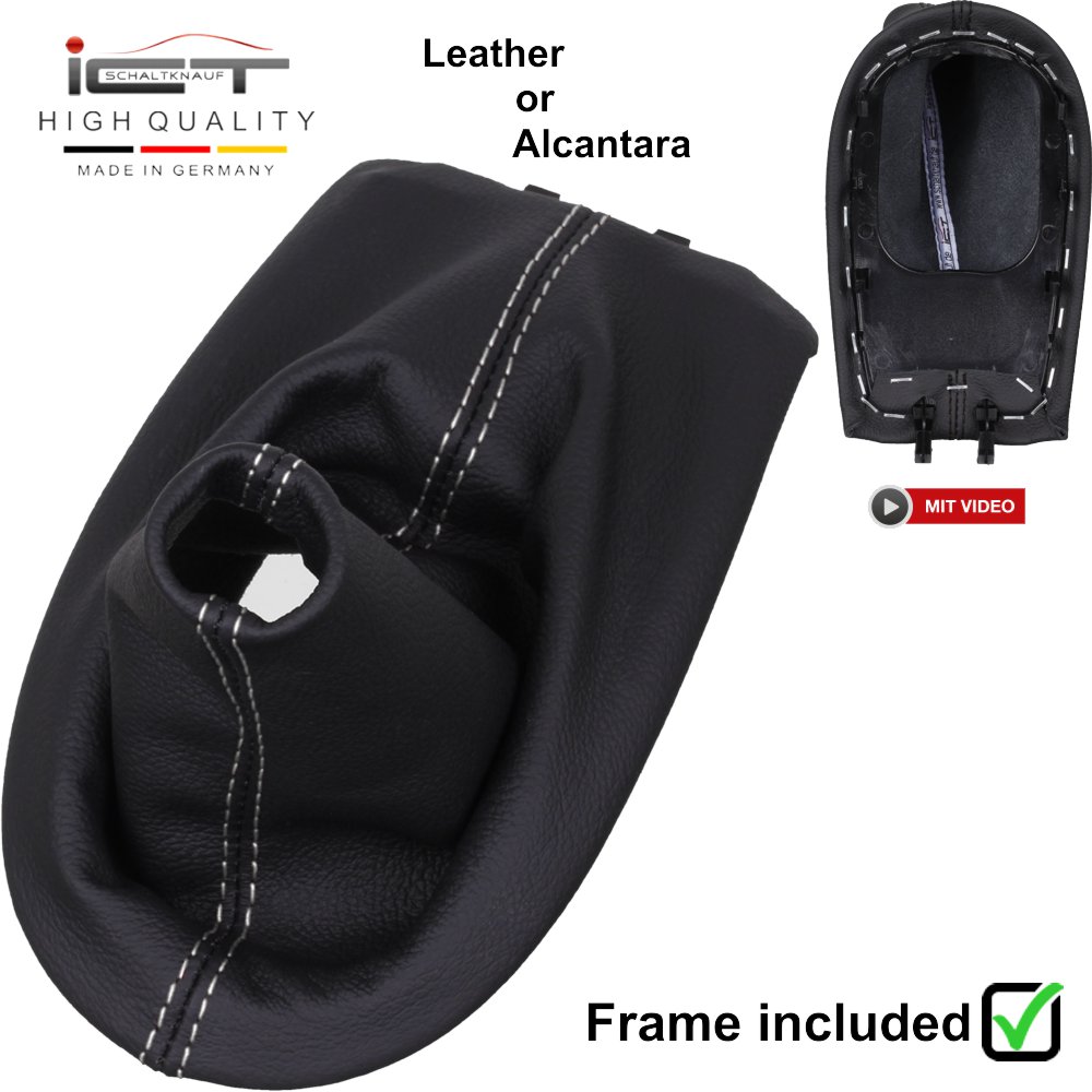 Porsche Boxster Typ 986 (1996 – 2004) pomo de la palanca de cambios Alcantara cuero funda