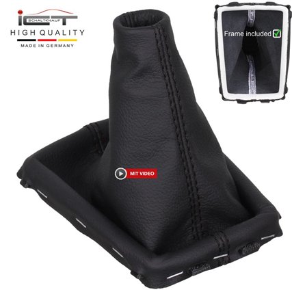 Volvo XC60 (2008-2017) pommeau de vitesse cuir et soufflet avec cadre de montage