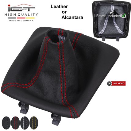 Porsche 911 991 GT3 Turbo Targa GTS R (2011-2019) pomo de la palanca de cambios de cuero funda marco de montaje