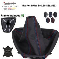 BMW E90 E91 E92 E93 (2007-2013) pomo de la palanca de cambios Alcantara cuero funda
