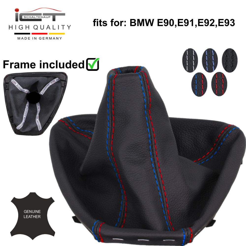 BMW E90 E91 E92 E93 (2007-2013) pommeau de vitesse soufflet cuir Alcantara