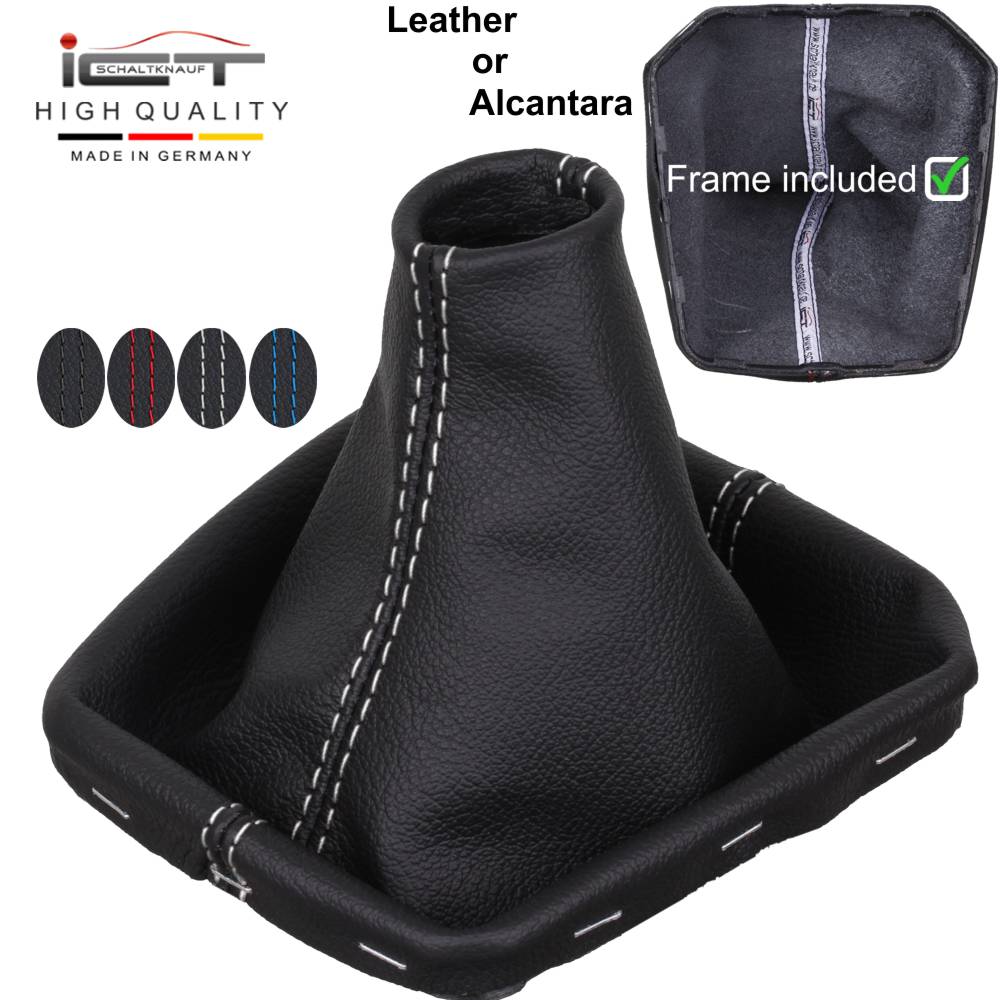 VW Bus T6.1 MAN TGE Transporter Multivan California (2017-) shift gear knob boot gaiter cover Alcantara leather