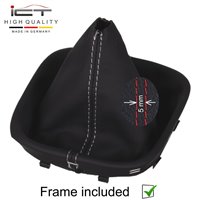 VW Golf 5 Golf 6 Eos Scirocco 3 MK5 MK6 (2003-2015) manopla de câmbio Alcantara couro coifa