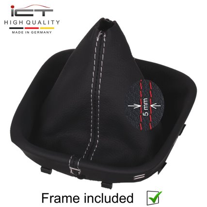 VW Golf 5 Golf 6 Eos Scirocco 3 MK5 MK6 (2003-2015) pommeau de vitesse soufflet cuir Alcantara