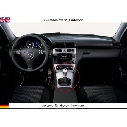 Mercedes C-Class Facelift W203 S203 CL203 W209 A209 (2004-2008) schaltmanschette unten ansicht mit kabel