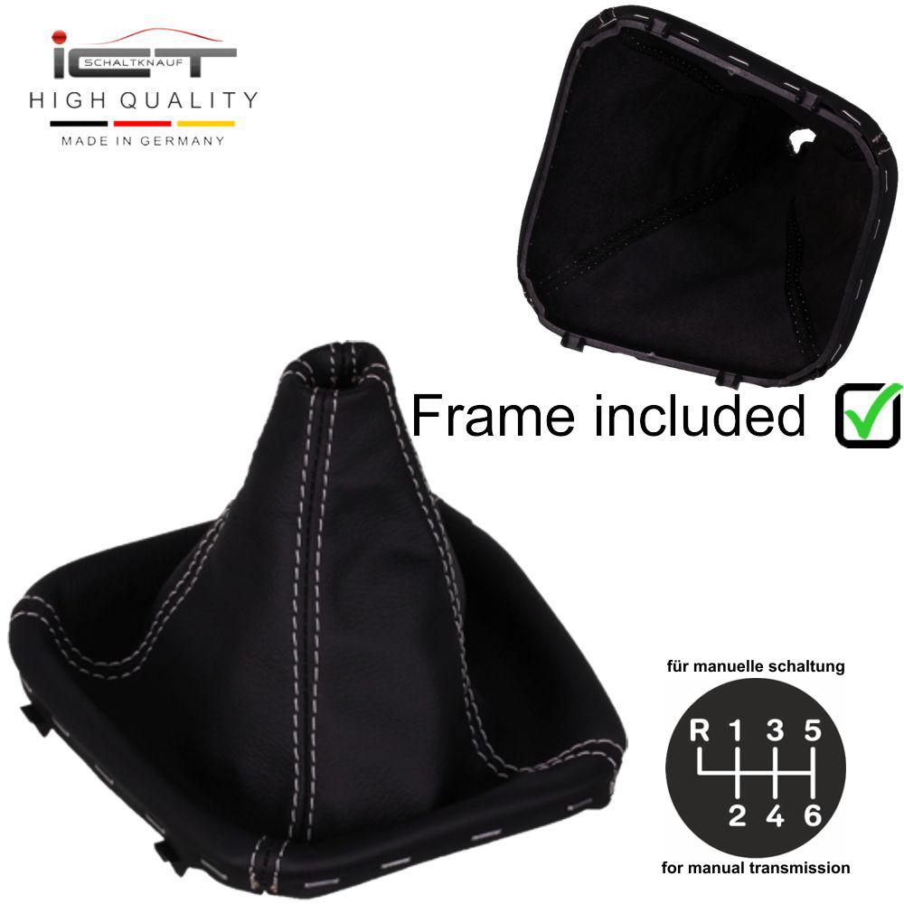 Mercedes C-Class Facelift W203 S203 CL203 W209 A209 (2004-2008) shift gear knob boot gaiter cover Alcantara leather