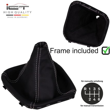 Mercedes C-Class Facelift W203 S203 CL203 W209 A209 (2004-2008) pomo de la palanca de cambios Alcantara cuero funda