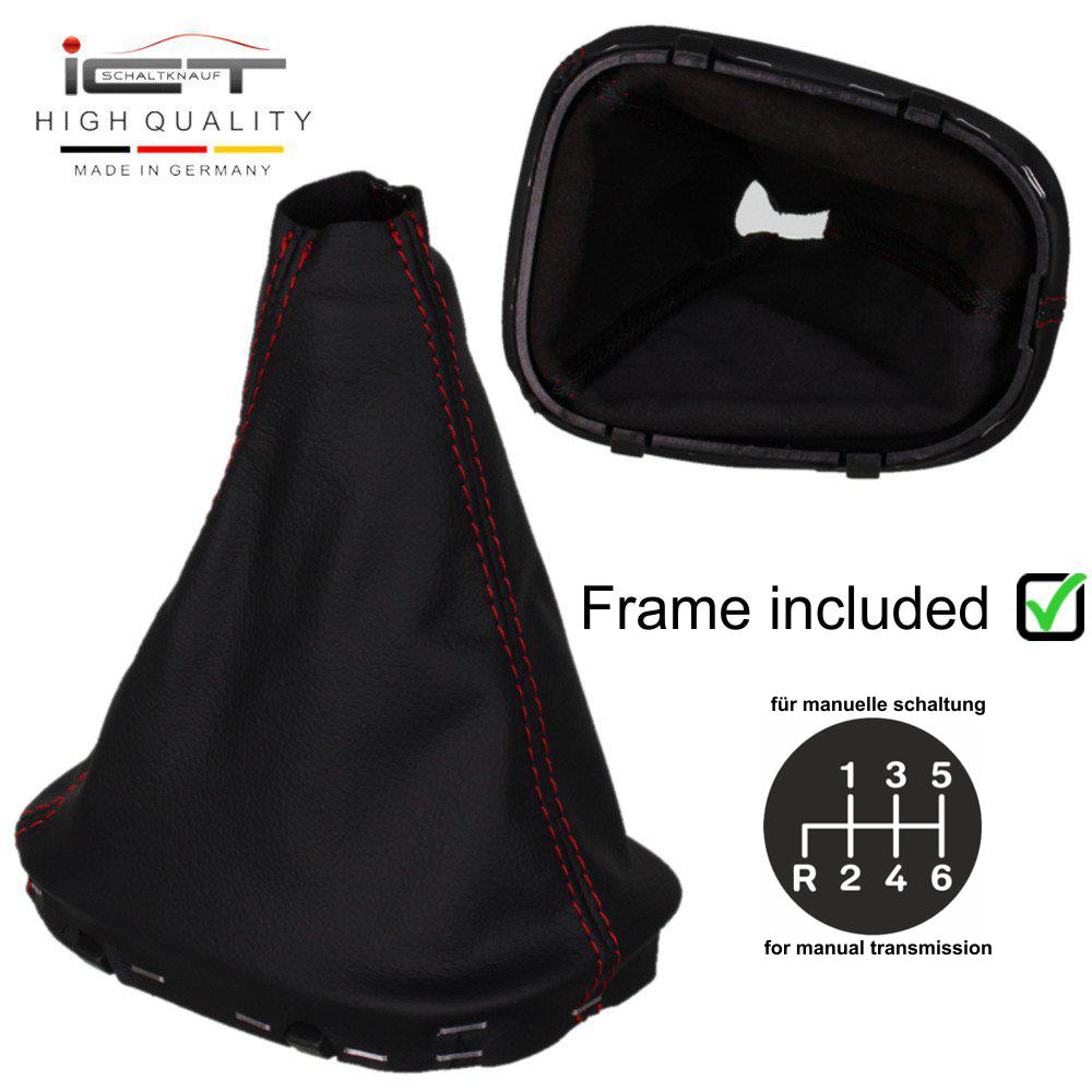 Mercedes C-Class W203 W209 CLK Cabrio Sportcoupe CL203 ( 2000 - 2005) pomo de la palanca de cambios Alcantara cuero funda