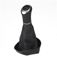 ict pommeau de vitesse avec coutures rouges Renault Clio 3