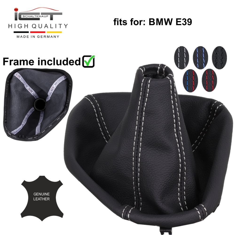 BMW 5er Reihe E39 (1994–2004) Schaltknauf Schaltsack Alcantara leder schaltmanschette