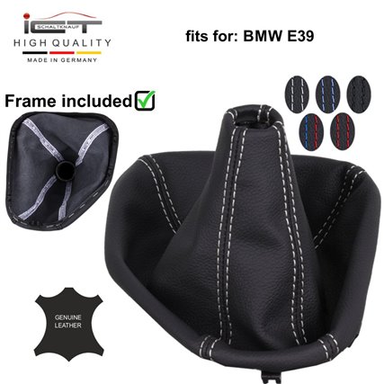 BMW Serie 5 E39 (1994–2004) pomello del cambio Alcantara pelle cuffia