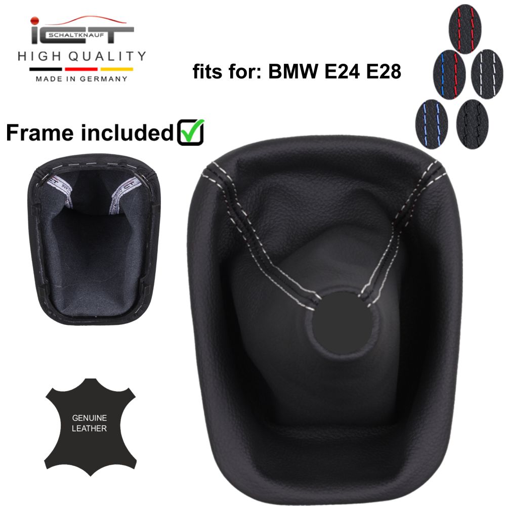 BMW 5 Series BMW E28 (81-87) E24 (82-89) shift gear knob boot gaiter cover Alcantara leather