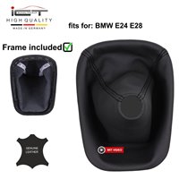 BMW Série 5 BMW E28 (81-87) E24 (82-89) manopla de câmbio de couro coifa com moldura de montagem