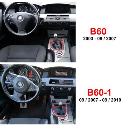 soufflet vue de dessous du cadre BMW Série 5 E60 E61 Touring Facelift (2003-2010)