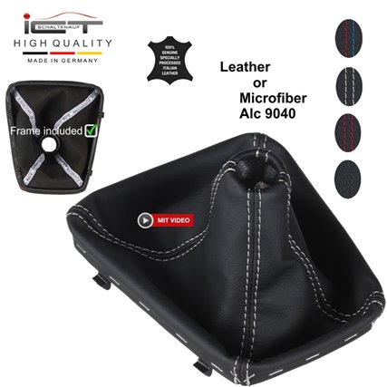 BMW Serie 3 E36 Compact (1993 – 2000) pomo de la palanca de cambios Alcantara cuero funda