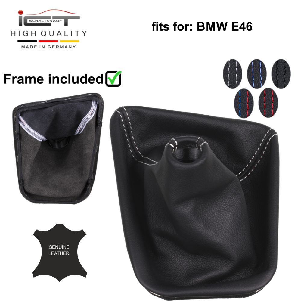 BMW Série 3 E46 (1999-2004) pommeau de vitesse soufflet cuir Alcantara