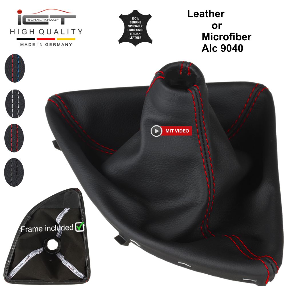 BMW 1 Series E87 E81 E82 E88 (2004 – 2011) pommeau de vitesse soufflet cuir Alcantara