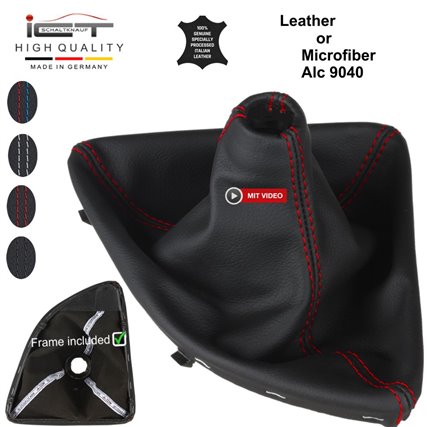 BMW 1 Series E87 E81 E82 E88 (2004 – 2011) shift gear knob boot gaiter cover Alcantara leather
