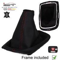 Volvo C30 C70 S40 V50 (2004-2013) manopla de câmbio de couro coifa com moldura de montagem