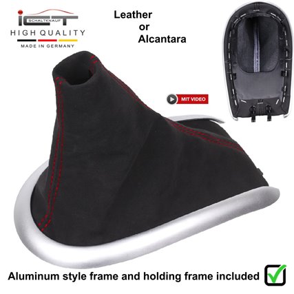 Porsche Boxster 986 911 996 (1996–2005) shift gear knob boot gaiter leather mounting frame