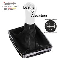 VW Bus T5 (2003–2015) Transporter Caravelle Multivan California pomo de la palanca de cambios Alcantara cuero funda