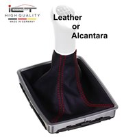 VW Bus T5 (2003–2015) Transporter Caravelle Multivan California shift gear knob boot gaiter leather mounting frame