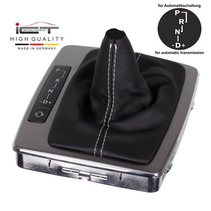 VW Bus T5 (2003–2015) Transporter Caravelle Multivan California pommeau de vitesse soufflet cuir Alcantara