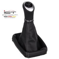 ict pomello del cambio con cuciture grigie Opel Meriva A