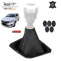 Dacia Sandero 3 DJF Logan Renault Taliant (2021-) de la palanca de cambios de cuero funda marco de montaje