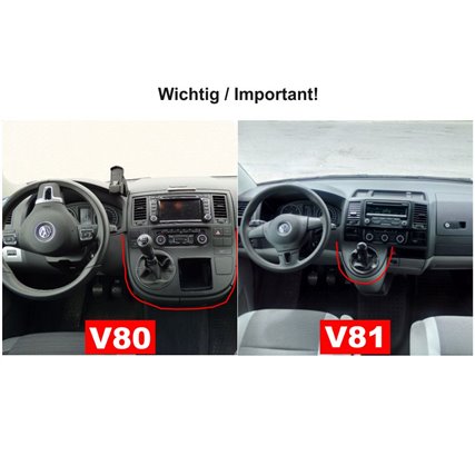 VW Bus T5 2003–2015 Transporter Caravelle Multivan California Console