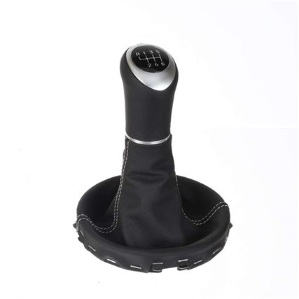 ict shift knob with grey stitching VW Bus T5 2003–2015 Transporter Caravelle Multivan California