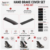 Porsche 911 997 Cayman Boxster 987 Carrera 4S GT3 (2004-2013) için Deri El freni kolu kapağı tutamak kapağı Alcantara®