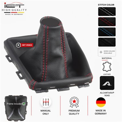 Saturn Sky Opel GT Turbo Daewoo G2X de la palanca de cambios Alcantara cuero funda