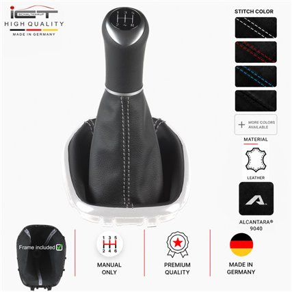 Opel Karl shift gear knob boot gaiter leather mounting frame