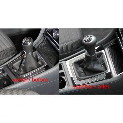 ict shift knob with grey stitching Seat Leon 3 Typ 5F