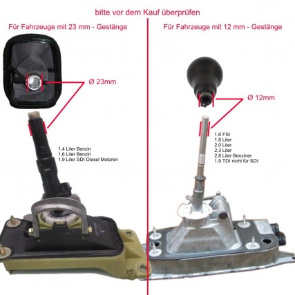 schaltmanschette unten rahmen ansicht VW Golf 4 1J MK4 GTI Jetta 4 Bora R32