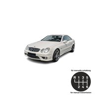 Mercedes CLK Facelift C209 Coupé A209 Cabrio CLC Schaltknauf Schaltsack Alcantara leder schaltmanschette